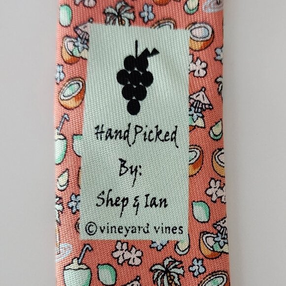 Vineyard Vines Tropical Print Silk Necktie - Picture 3 of 5